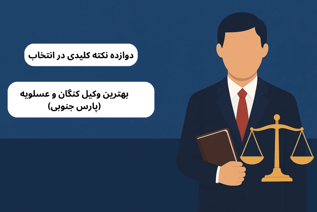 بهترین وکیل کنگان و عسلویه(پارس جنوبی)